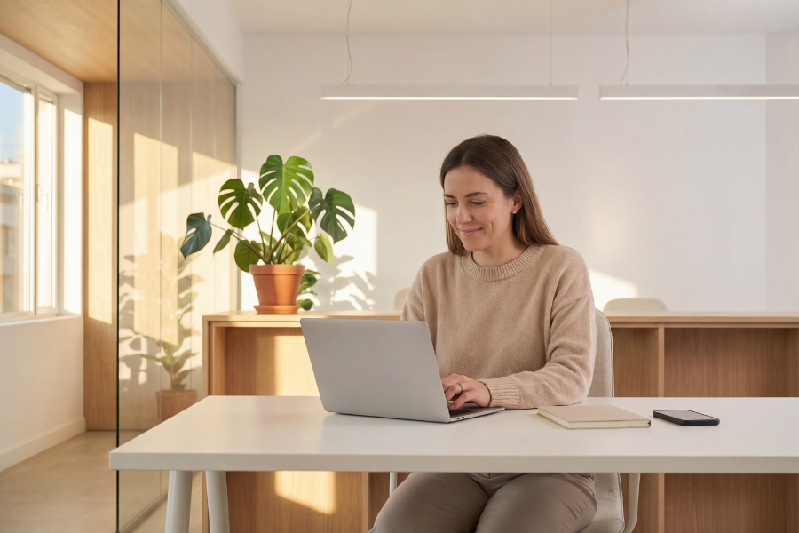 What Happens to VAT Adjustments When a Member Exits a UAE Tax Group? 3 business woman doing invoicing on laptop sitting in office